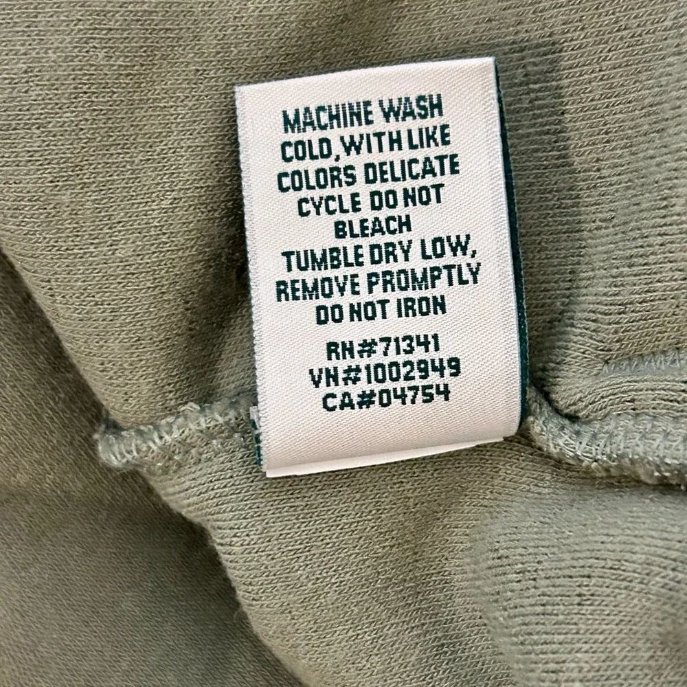 L.L Bean Cozy Cottage Fleece Green Button Down- M - Picture 7 of 11